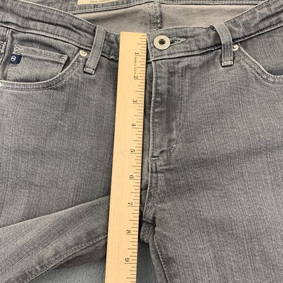 AG Adriano Goldshmied Jeans Size 27R Skinny Ankle Zip Gray Stretch 29X28 - Picture 6 of 16